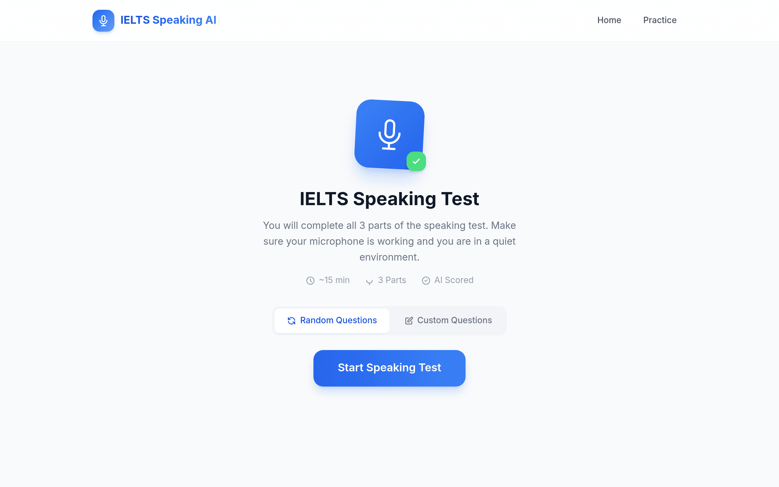 IELTS Speaking AI